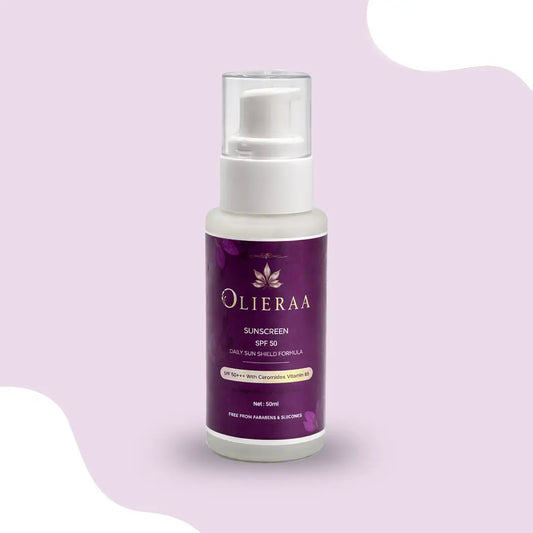 Olieraa® Shield & Bright SPF 50 PA+++ Ceramide Sunscreen Olierra
