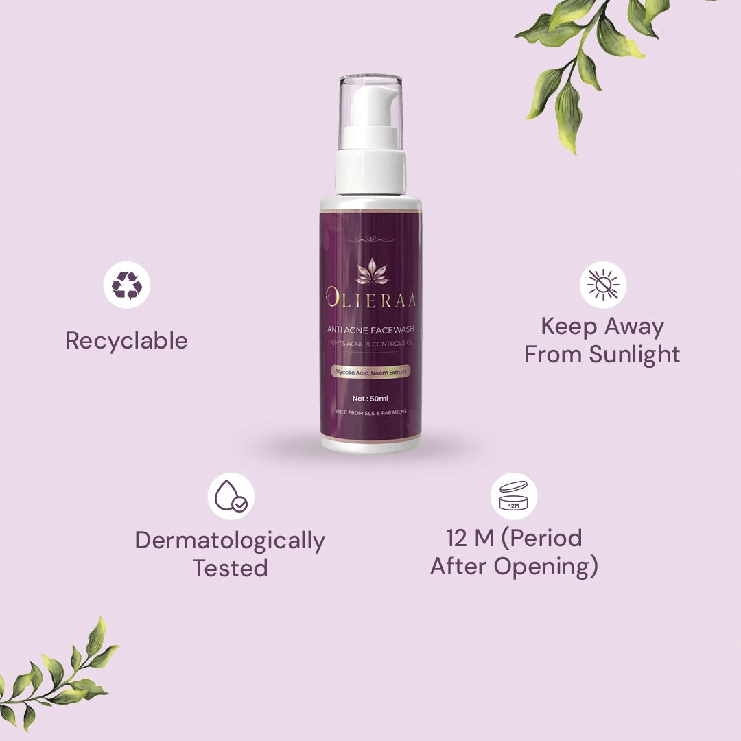 Olieraa® Clear Combat Anti-Acne Face Wash